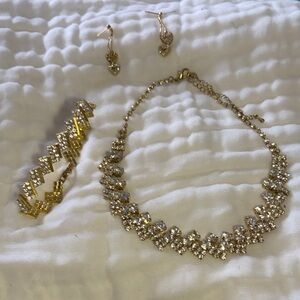 Elegant Gold and Silver Jewelry Set